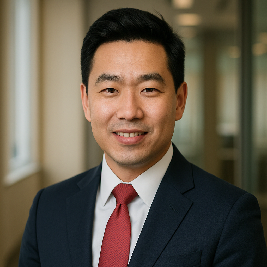 Bank executive head shot for James Wu-1